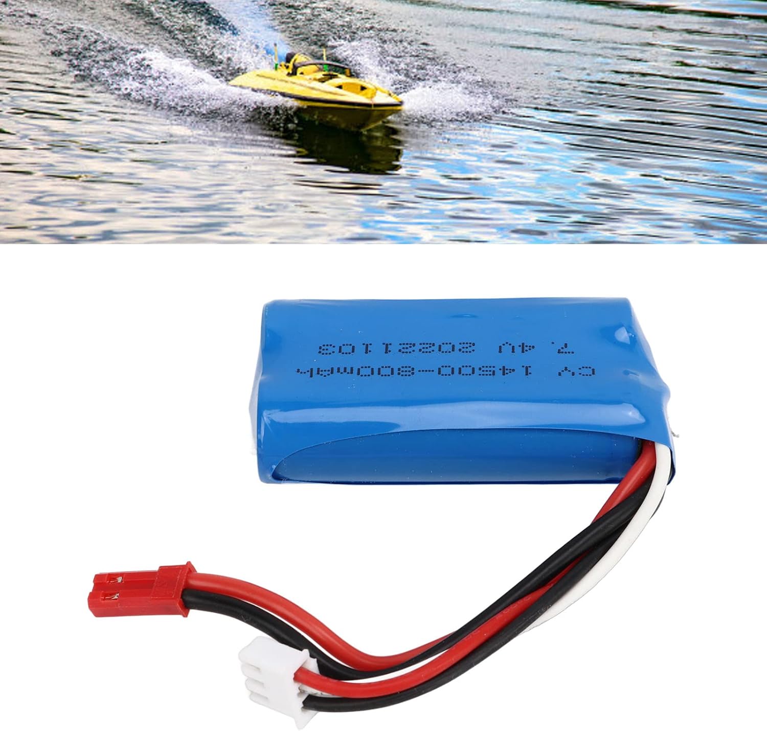 SUNGOOYUE 7.4V 800mah RC Battery Pack, alta potencia tasa de conversión Li Ion RC LiPo Juguetes Control Remoto Accesorio para WL917 RC Juguetes