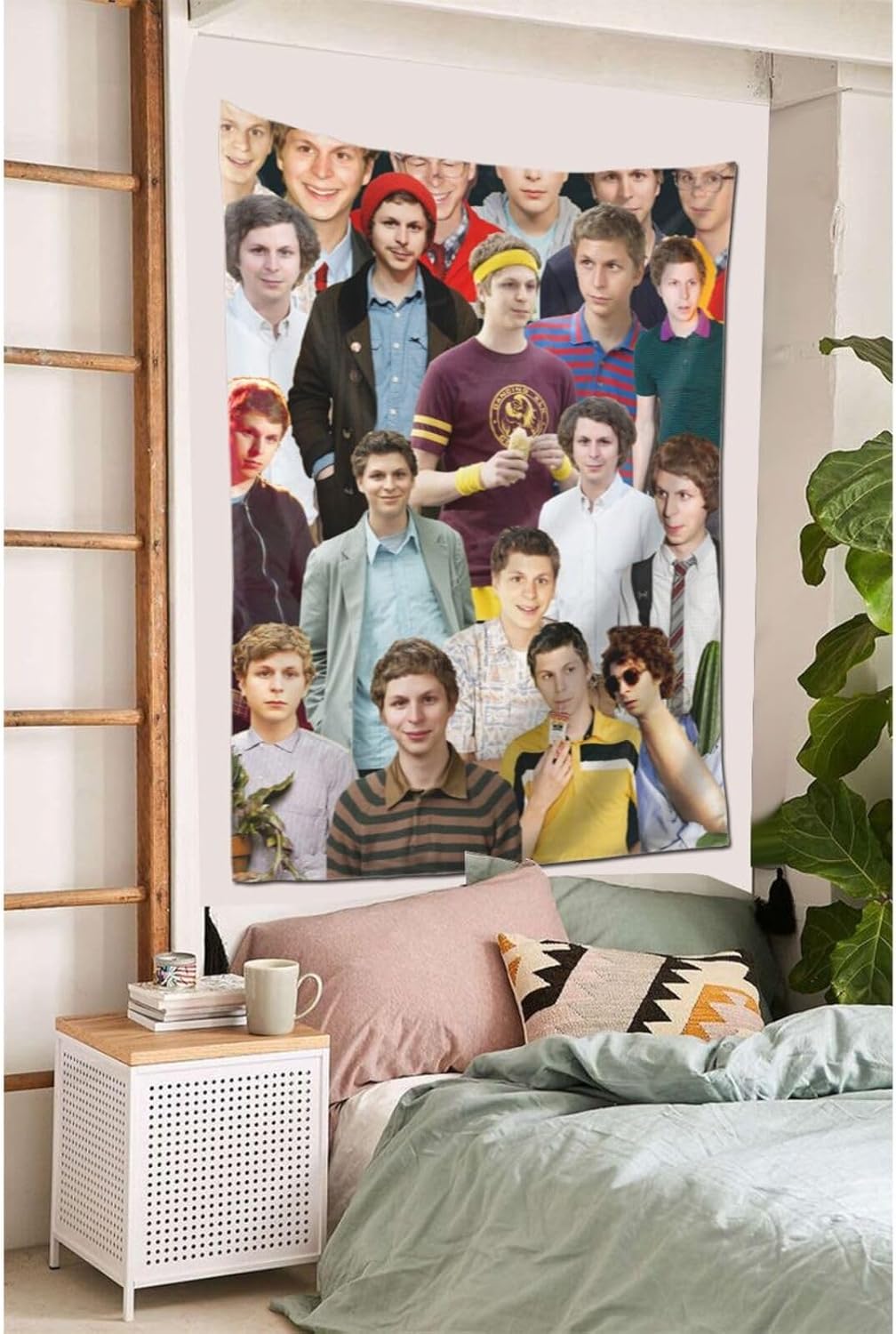 zyqubaw Tapiz de Michael Cera para colgar en la pared, póster para dormitorio, sala de estar, decoración de dormitorio universitario, habitación,