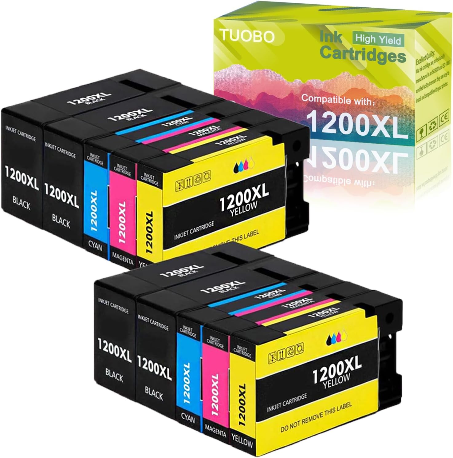 1200XL – Cartucho de tinta de repuesto compatible con impresoras Canon 1200XL PGI-1200 PGI1200XL trabajado para impresoras MAXIFY MB2720 MB2120