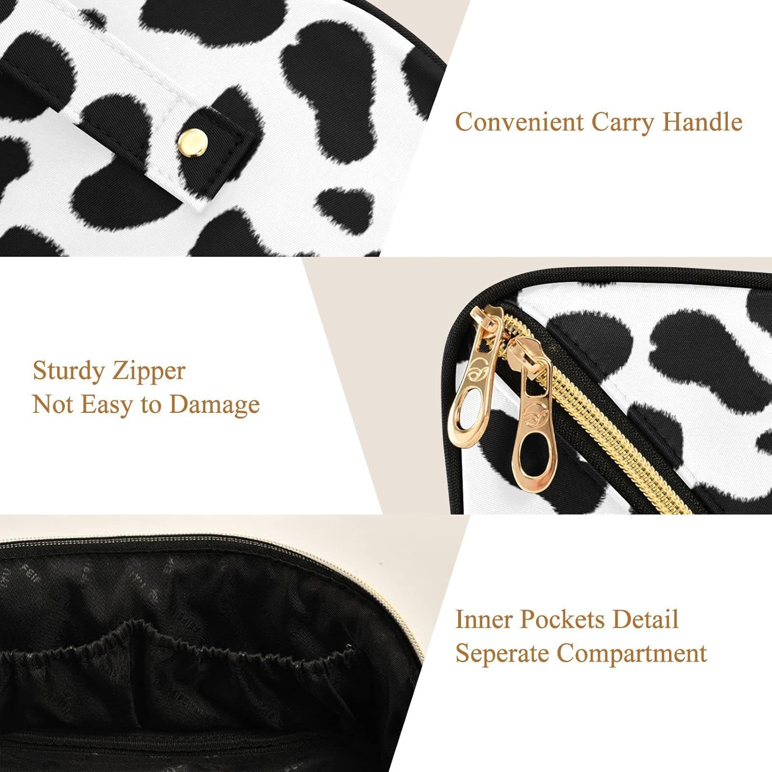 Bolsa de maquillaje de rombos, bolsas de maquillaje portátiles de gran capacidad para mujeres y niñas, estuche de cosméticos multifuncional de