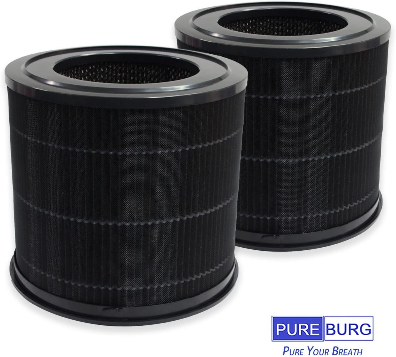 PUREBURG Paquete de 2 filtros HEPA de repuesto compatibles con el purificador de aire Smartmi P1 (FJY6005EU, ZMKQJHQP11)