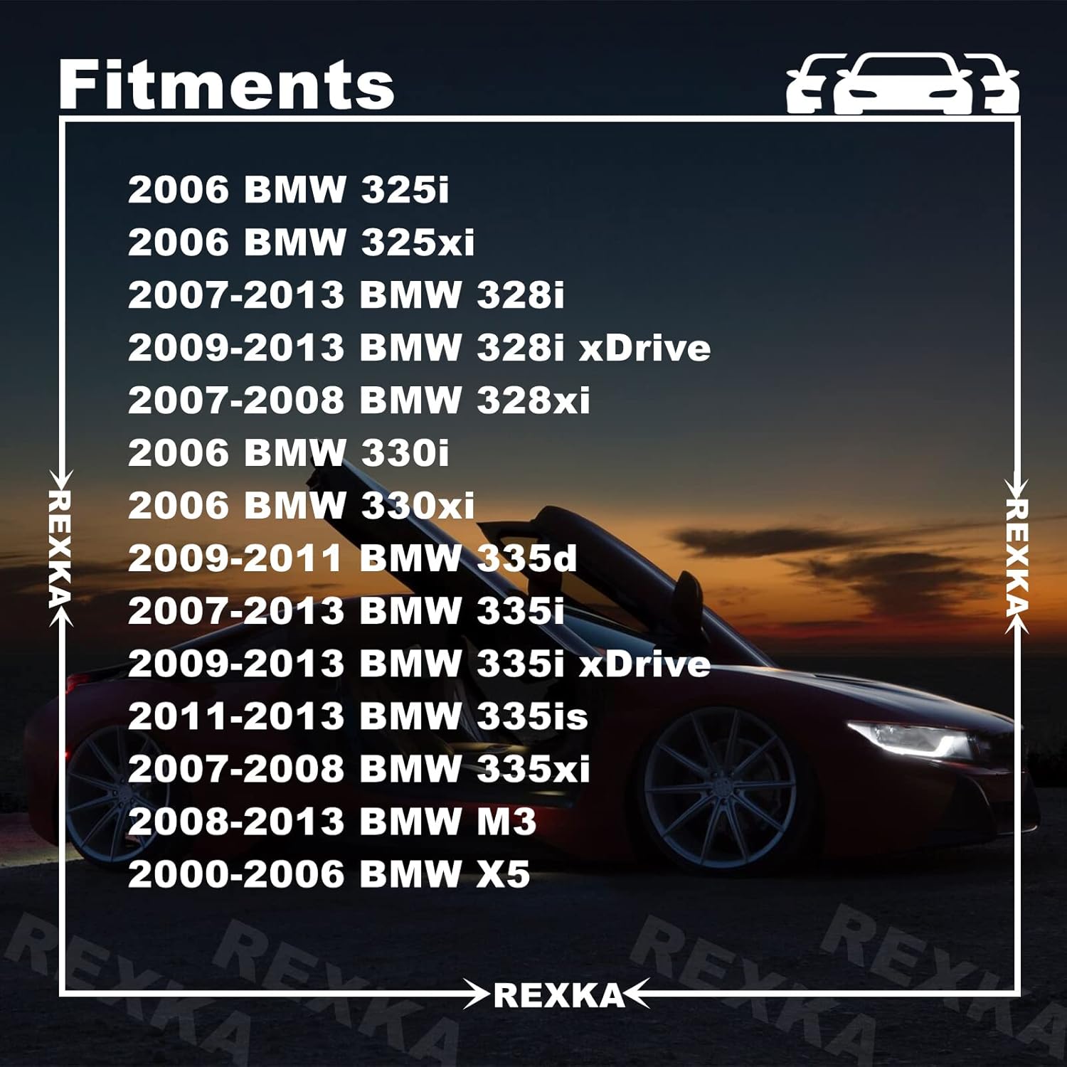 Rexka 40 piezas de moldura interior Retenedor de puerta Moldura Clips de acabado E46 E90 E91 X5 Compatible con BMW E46 E90 E91 E92 320i 323i 325i