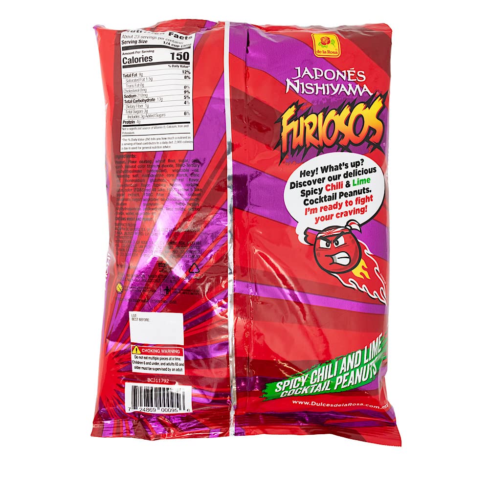 De la Rosa Cacahuetes japoneses de cóctel Nishiyama (700 gms Furosos Bag)