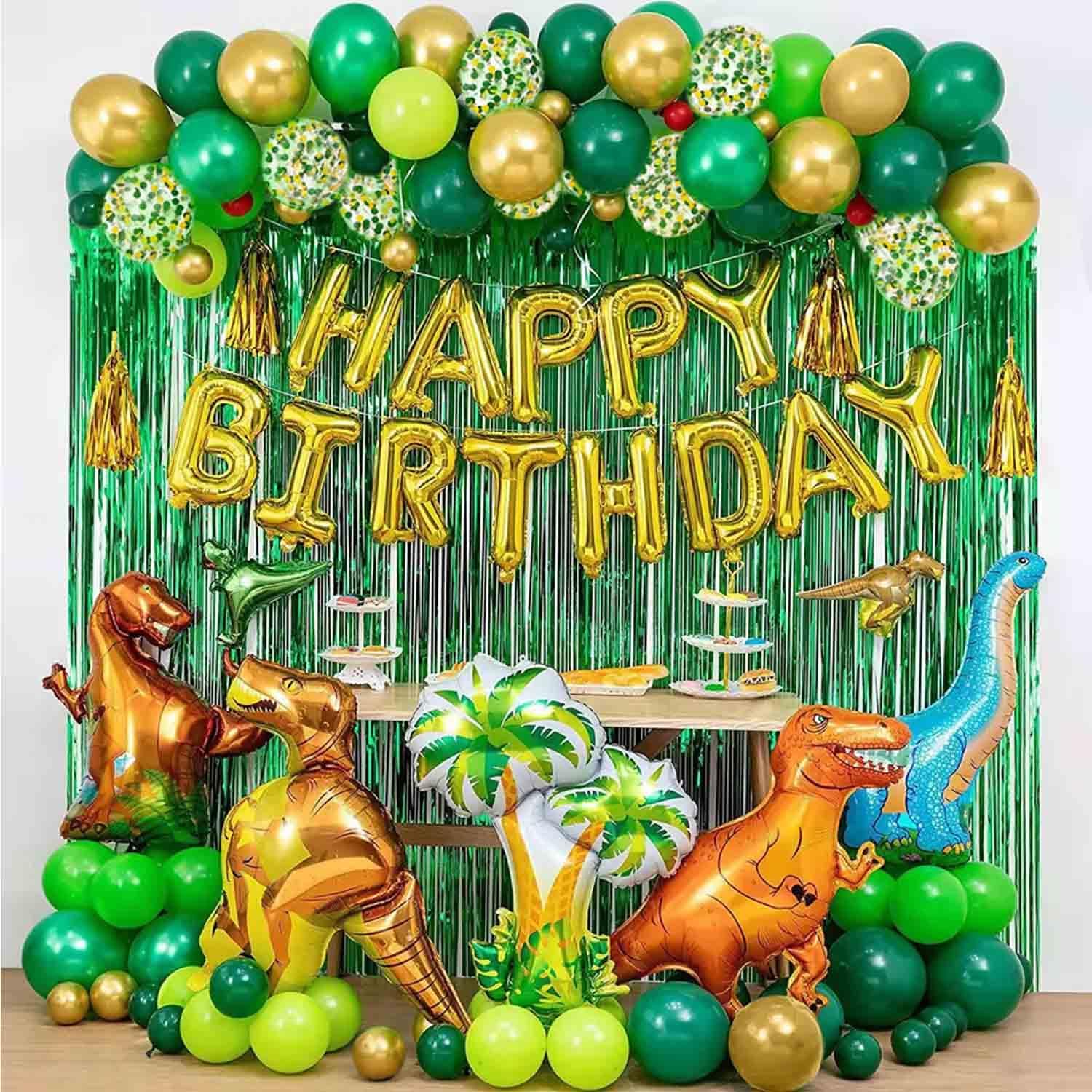 RZIKWT – 50 globos de confeti de oro verde de 12 pulgadas con globos metálicos de látex verde dorado para arco, boda, cumpleaños, baby shower,