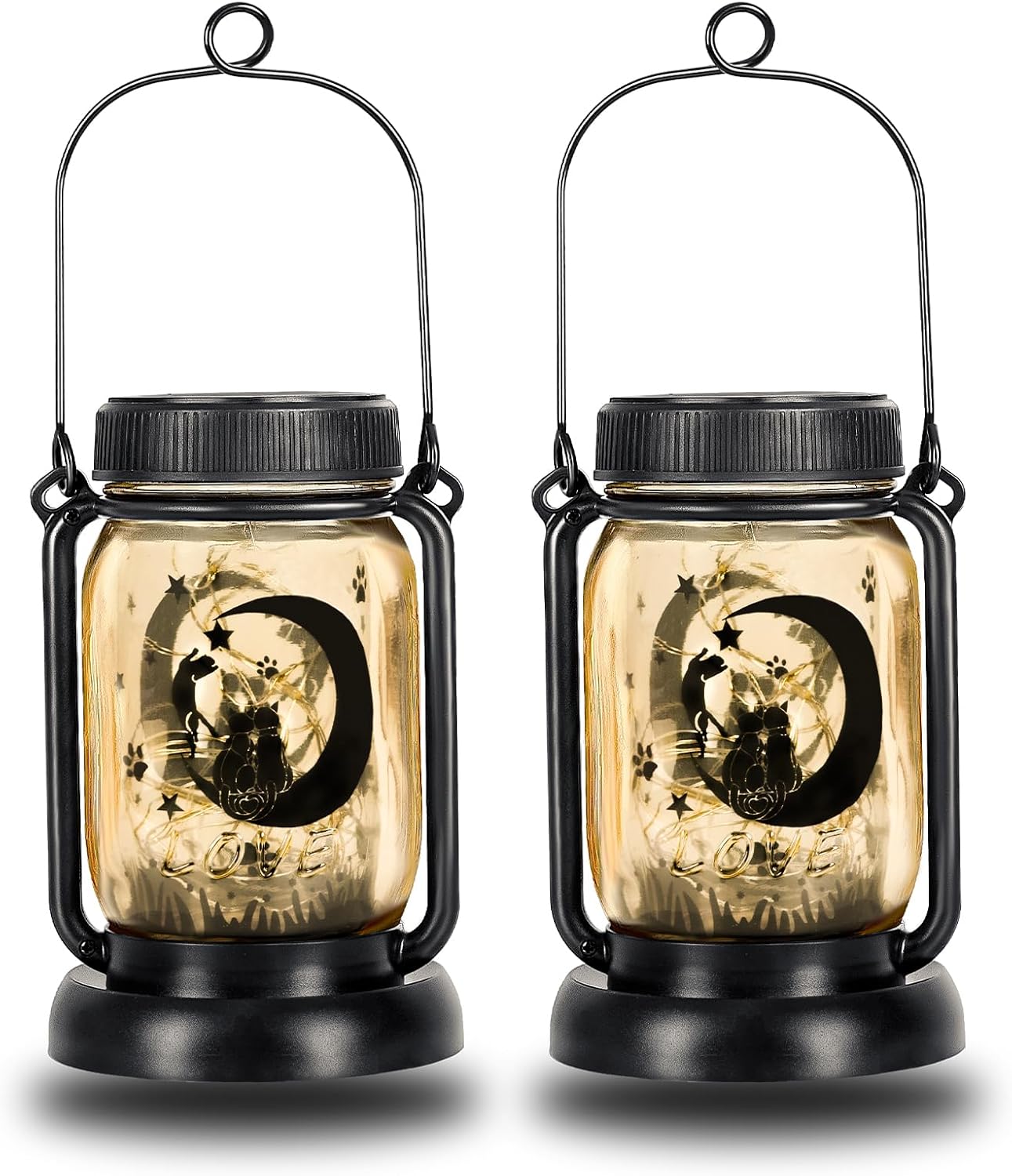 Styleonme Faroles solares decorativos para exteriores (colocación de suspensión a tierra 3 en 1), regalos para mamá, abuela, mujeres y todos,