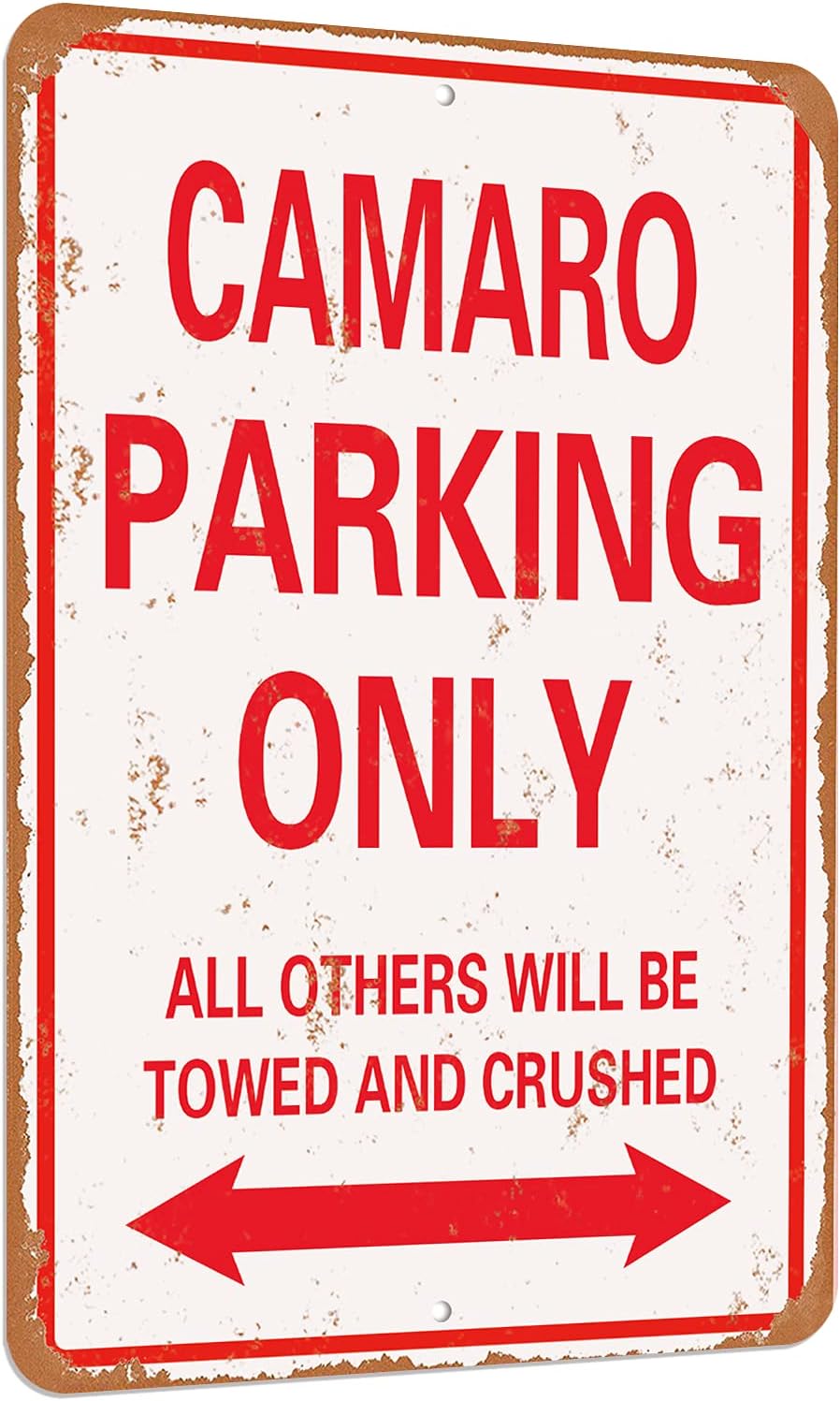 Ca Parking Only Vintage Look Divertido Cartel de lata mental-8 X 12 pulgadas-Aluminio