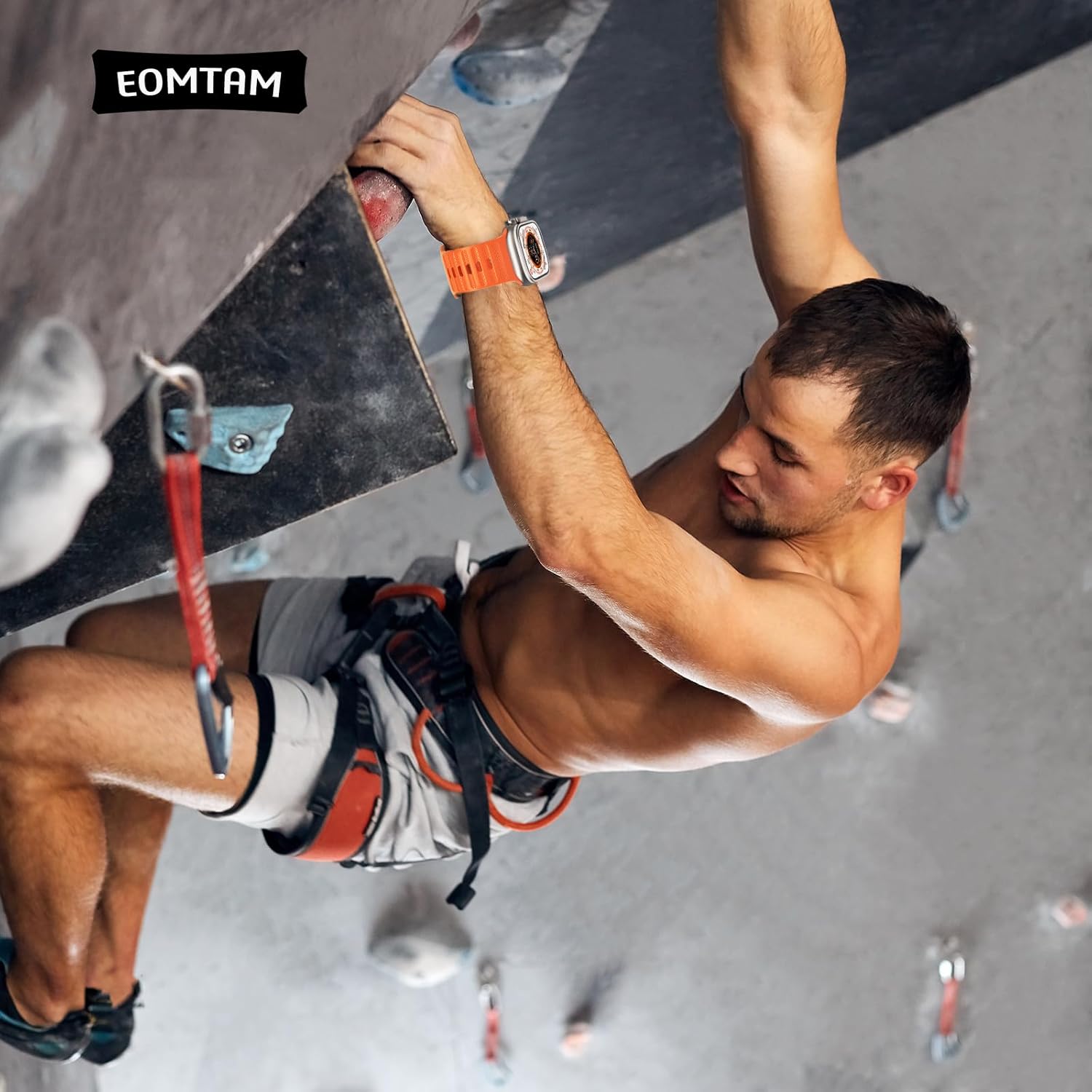 EOMTAM Paquete de 3 correas deportivas de silicona suave de 1.024 in de ancho para hombre, compatibles con Apple Watch Ultra 21 Band 1.929 in 1.772