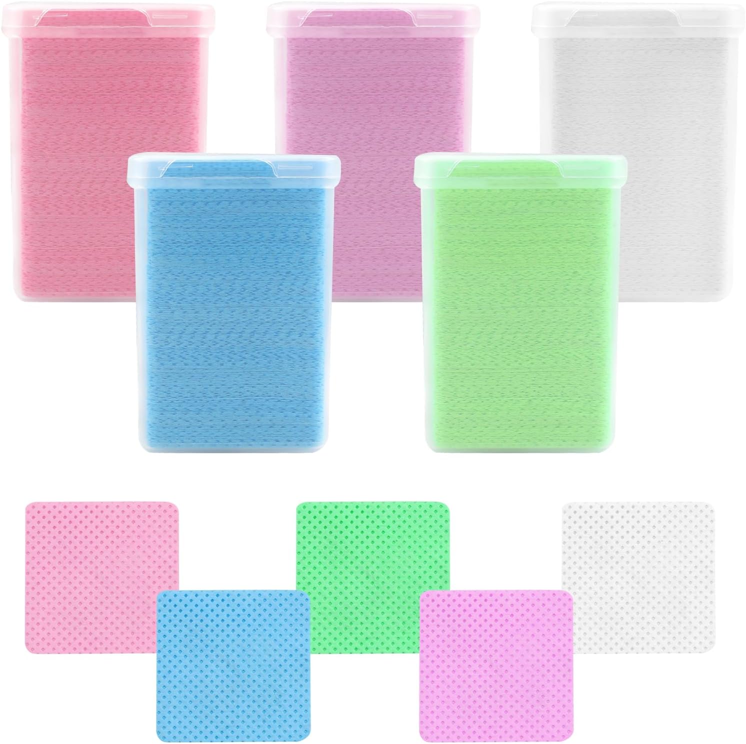 1000 almohadillas de algodón para uñas, súper absorbentes, suaves, no tejidas, pegamento para pestañas, deshumidificador de esmalte de uñas para