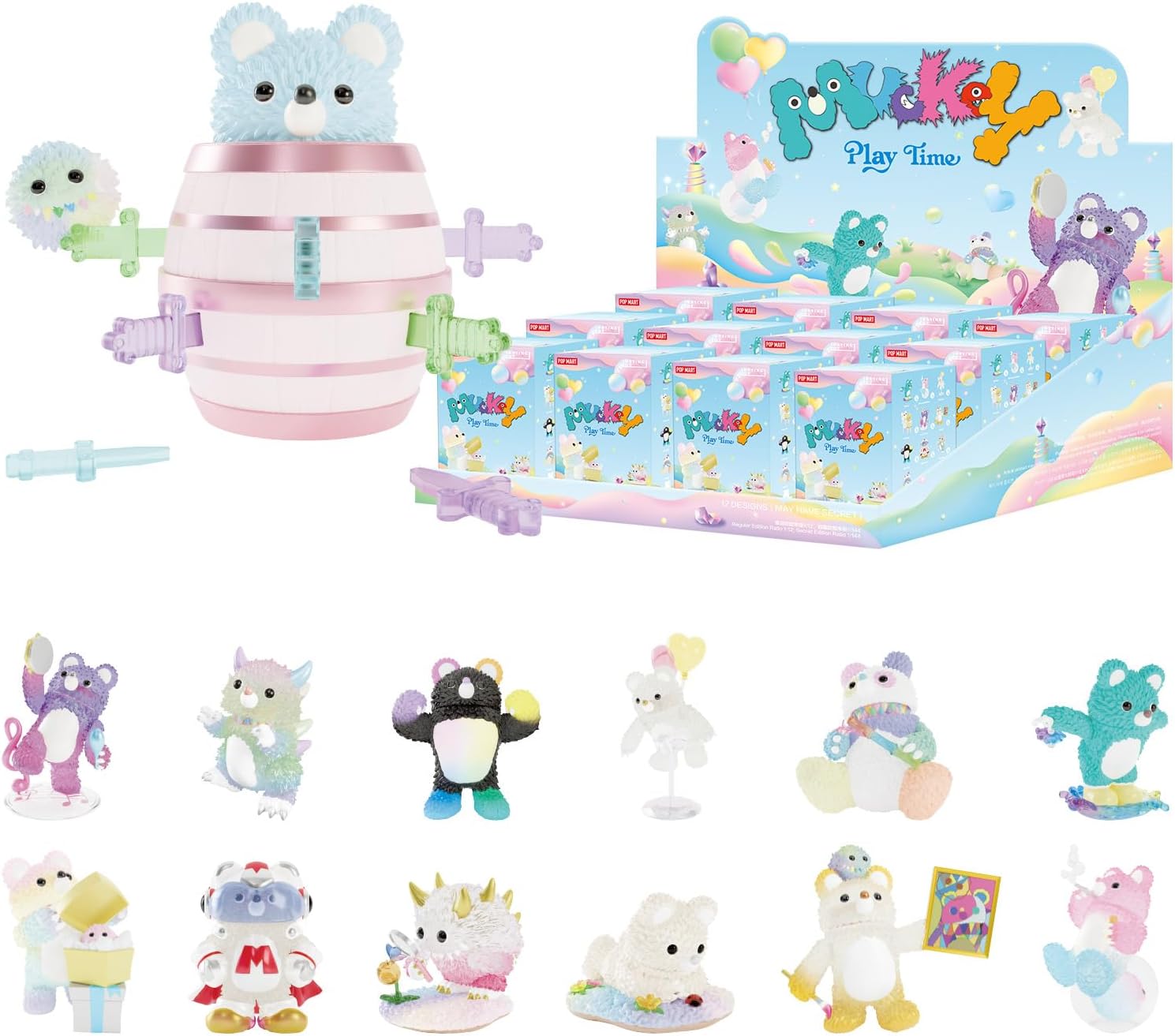 POP MART INSTINCTOY – Figura de acción de juguete, colección de juguetes 12 de 12, diseño de caja al azar de Muckey Play Time, juguetes