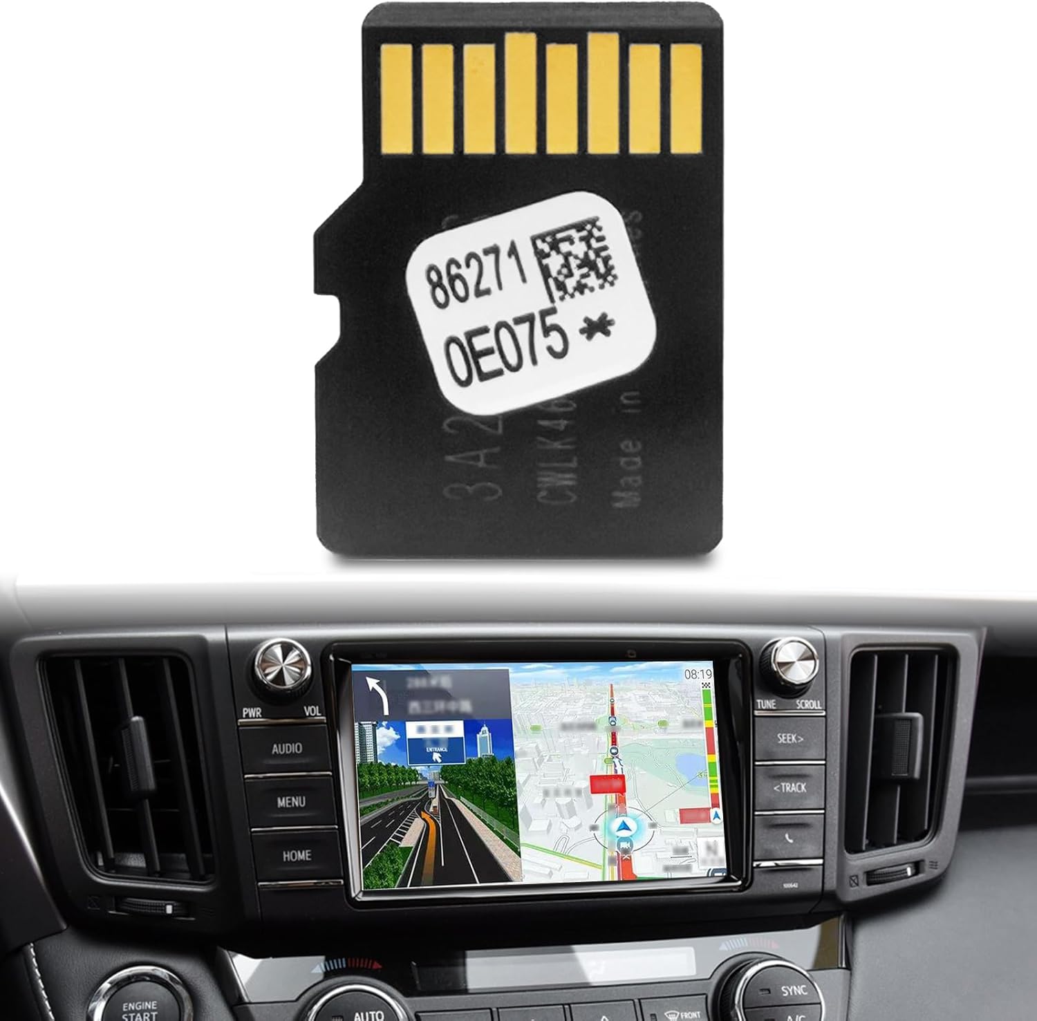 Tarjeta SD de navegación para automóvil actualizada 2023, 86271-0E075, tarjeta micro SD de mapas de Estados Unidos y Canadá para actualizar el