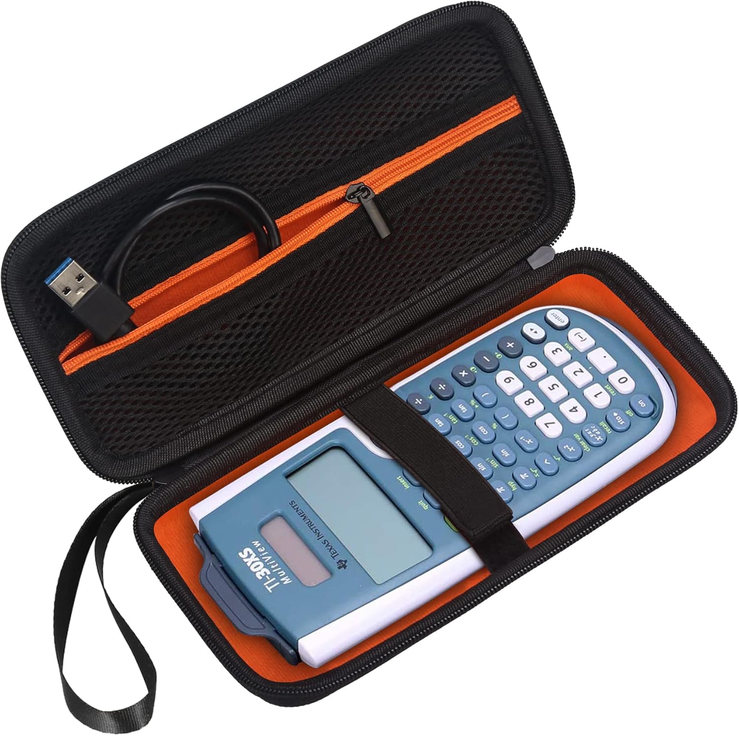 BOVKE Funda de transporte para Texas Instruments TI-30XS MultiviewTI-34 MultiviewTI-36X Pro Scientific Calculator, bolsillo de malla adicional para