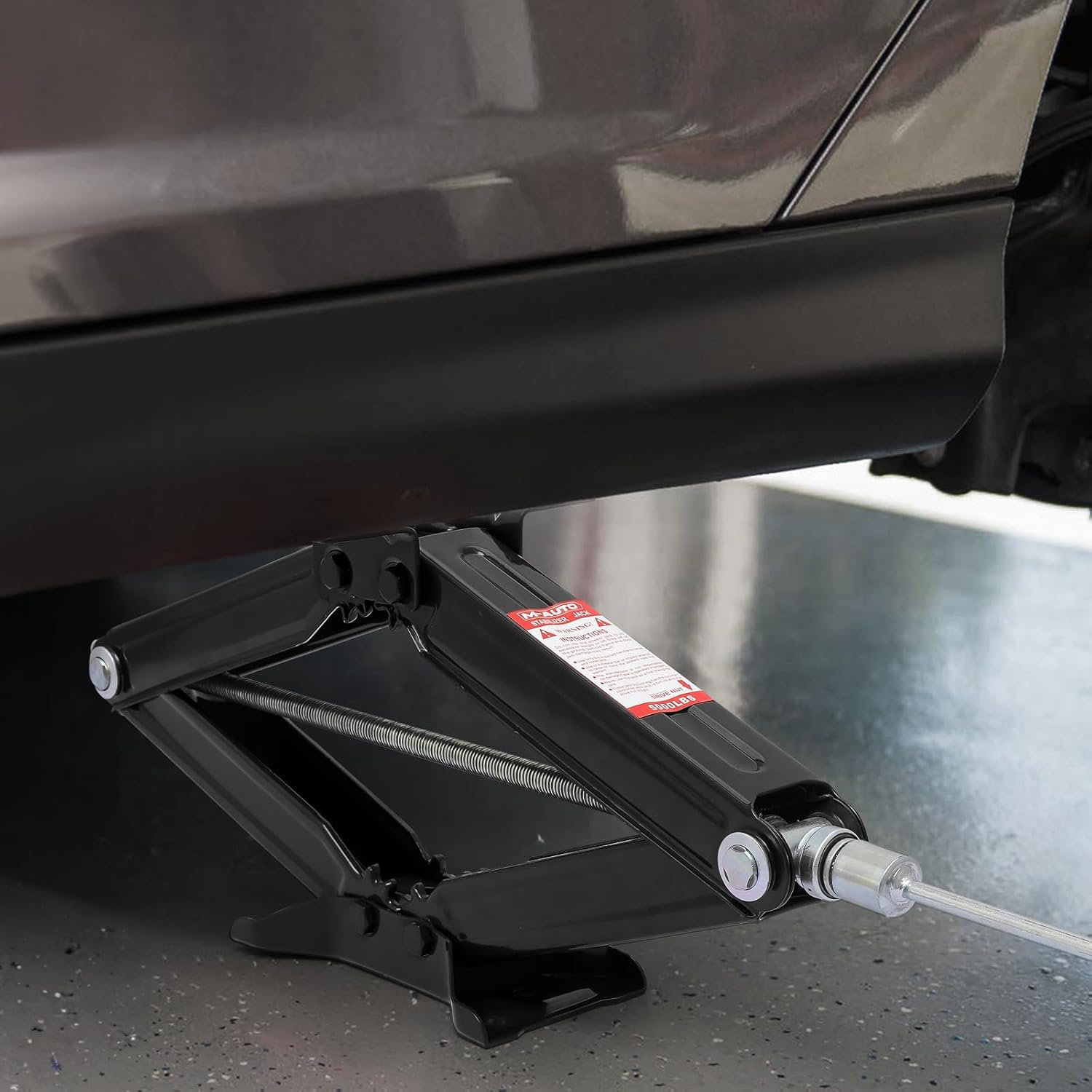 M-AUTO Juego de 4 gatos para autocaravana con asa, construcción de acero, carga de hasta 5000 libras de capacidad, 23.5 pulgadas de altura máxima de
