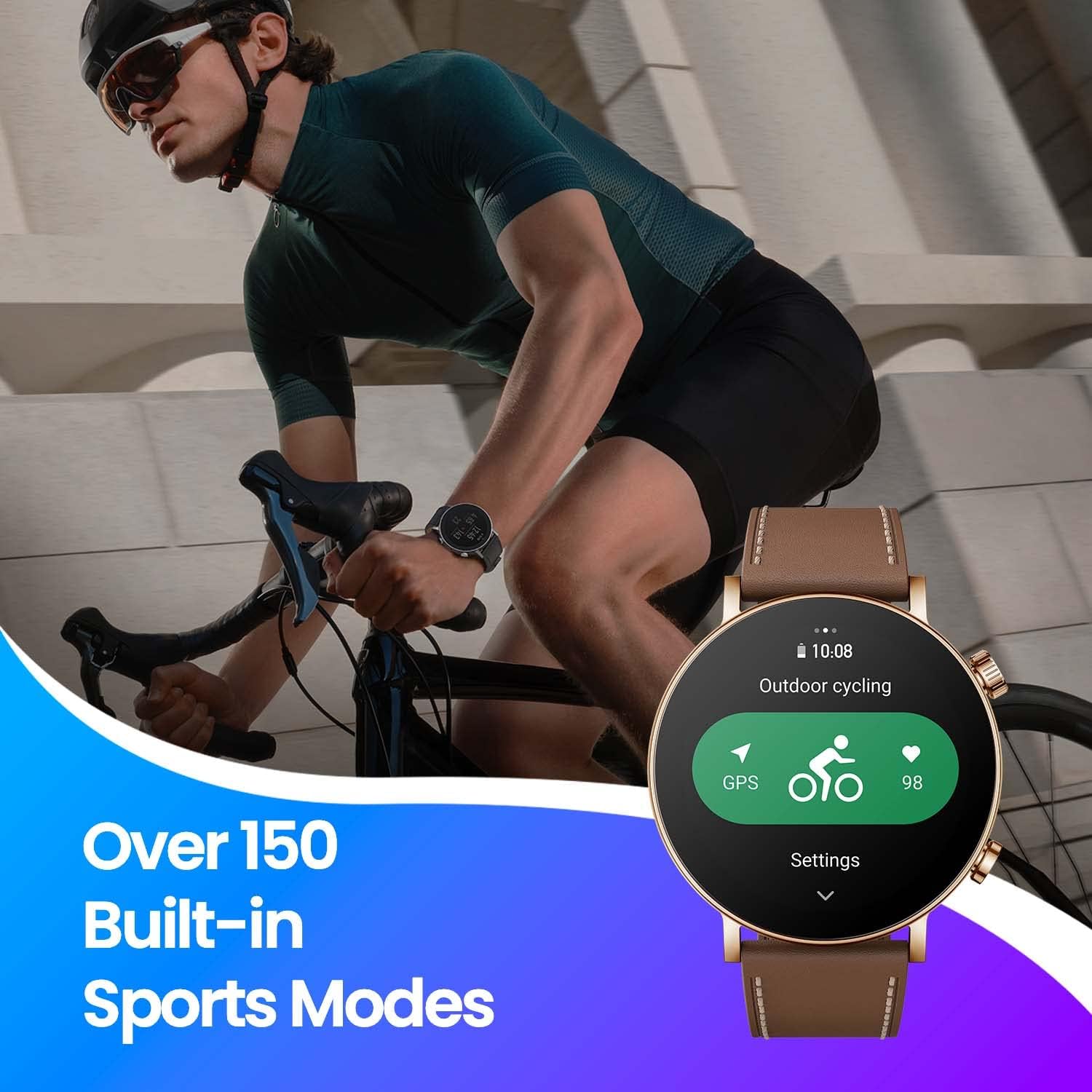 Amazfit GTR 3 Pro – Reloj inteligente renovado certificado de edición limitada con Alexa integrado, llamada Bluetooth, GPS, con 150 modos
