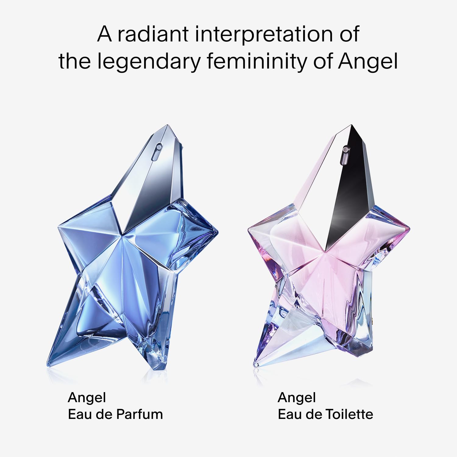 Mugler Angel – Eau de Toilette – Perfume para mujer – Floral y amaderado – Con peonía, praliné y madera – Fragancia de larga duración