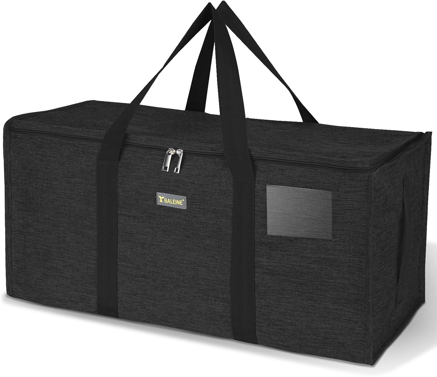 Bolsa de almacenamiento BALEINE extra grande con cremalleras y agarraderas, transportable, hecha de tela oxford para lavandería, ahorro de espacio,