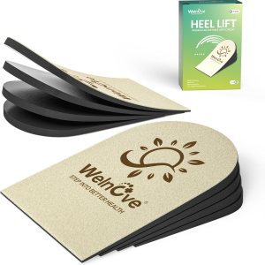 Welnove Insertos ortopédicos para zapatos, elevadores de talón ajustables de 1 pulgada, blanco, unisex, mediano, 2 pares Welnove Insertos ortopédicos para zapatos, elevadores de talón ajustables de 1 pulgada, blanco, unisex, mediano, 2 pares