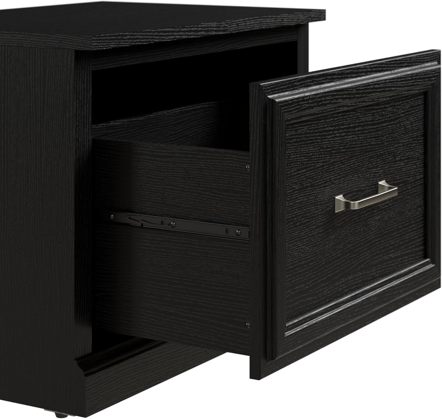 Bush Furniture Woodland – Banco de zapatos pequeño con cajón  Organizador estrecho de calzado para entrada del hogar, vestíbulo y vestíbulo, 24 W,