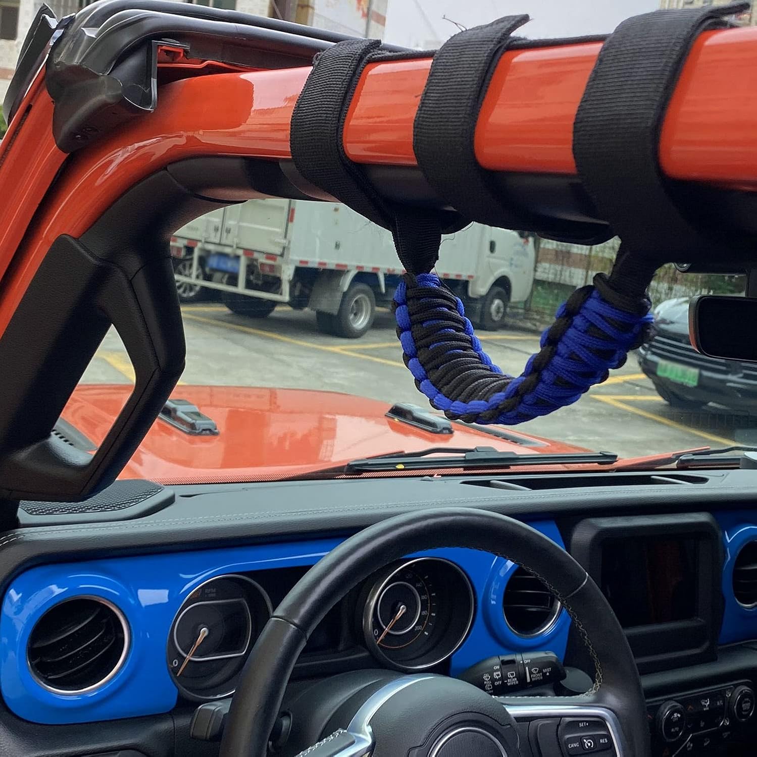 Kujunpao 4 asas de agarre de barra antivuelco compatibles con Jeep Wrangler JLU JK JKU TJ YJ LJ JT JL y Gladiator JT 1987-2021 UTV y ATV, se adapta