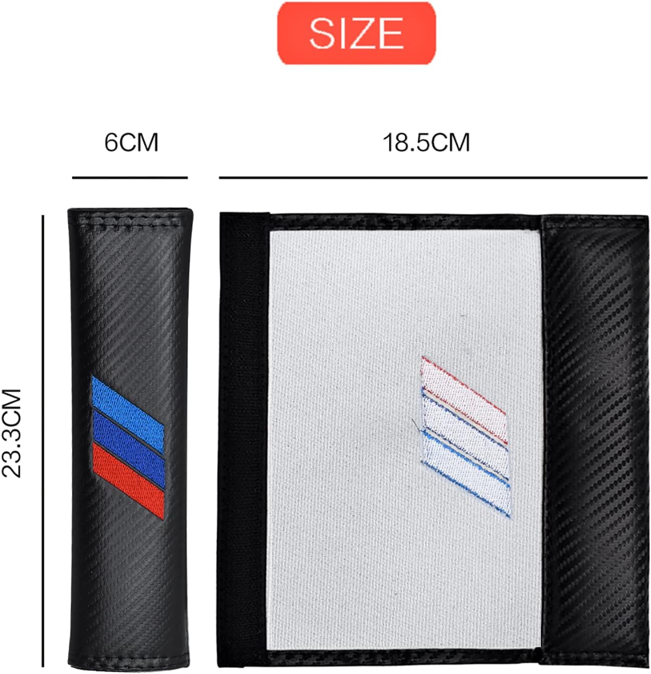 Paquete de 2 almohadillas para cinturón de seguridad de automóvil para conducción más cómoda, fundas para correa de hombro para cinturón de
