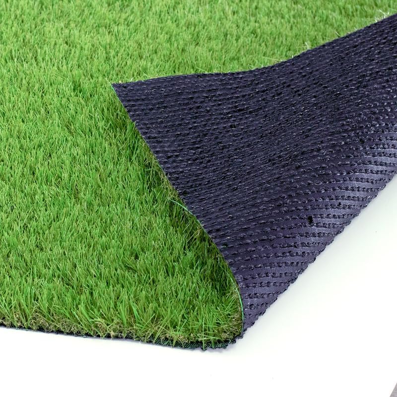 NINXANG Alfombra de césped artificial para interiores y exteriores, 1 x 10 pies, alfombra de césped sintético verde de 1.38 pulgadas, alfombra de