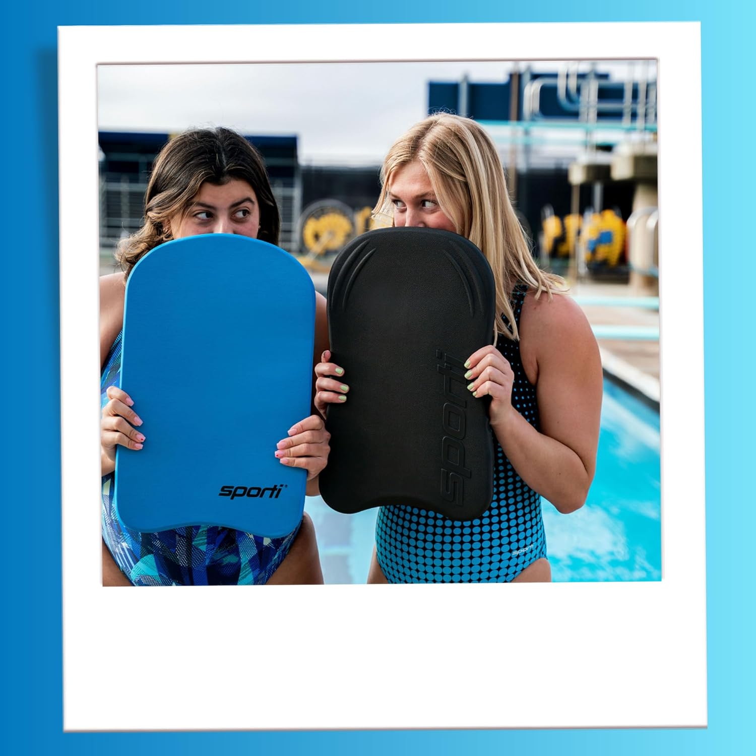 Sporti Tabla de natación para adultos, 18.5 pulgadas de largo x 11.4 pulgadas de ancho, flotador de ayuda de entrenamiento para natación y ejercicio