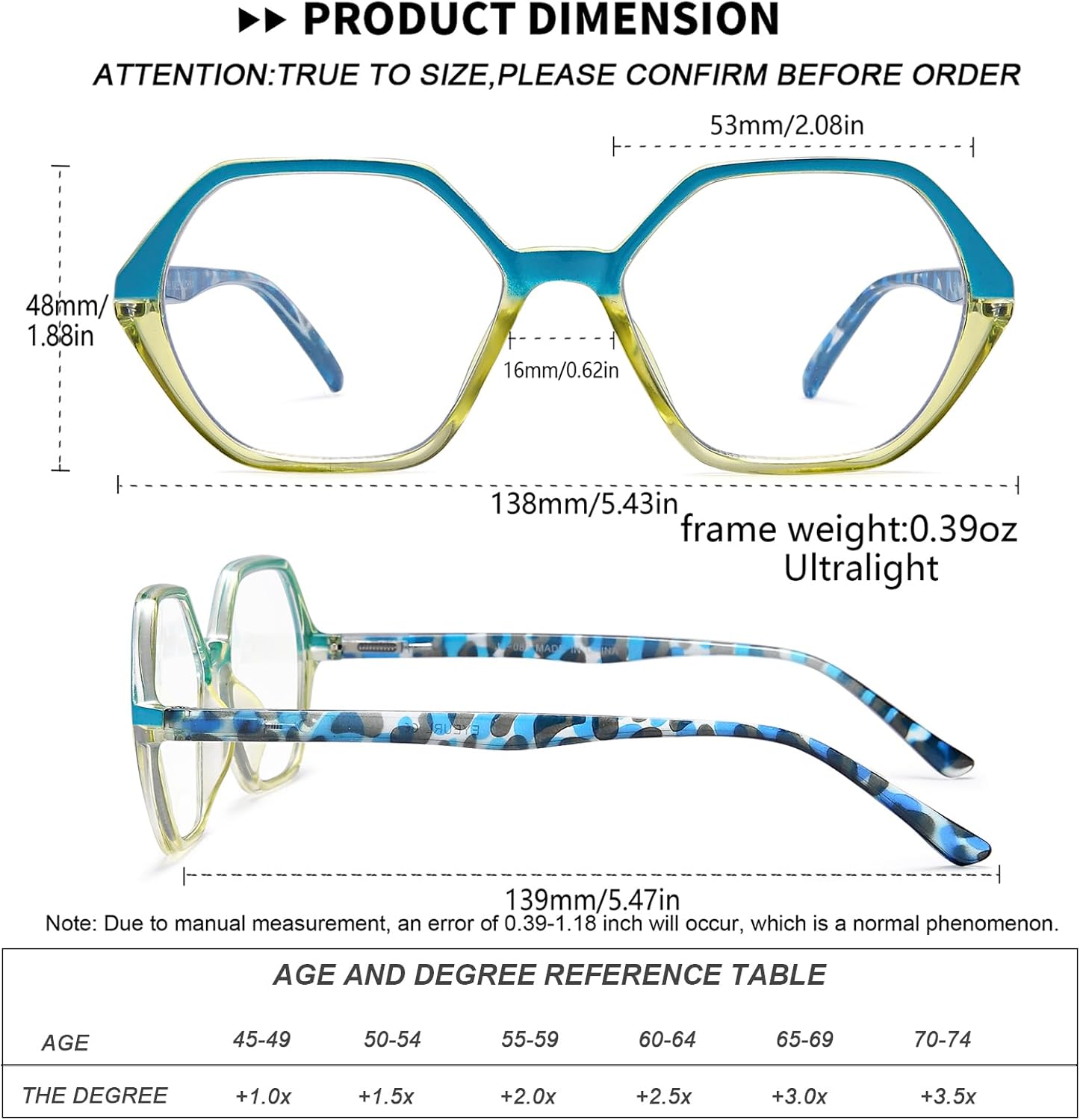 EYEURL Gafas de lectura para mujer, paquete de 4 lentes de lectura con bloqueo de luz azul, diseño vintage, marco en forma de diamante, bisagra de