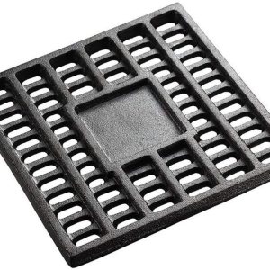 CAMPINGMOON – Rejilla de carbón de 10 x 10 pulgadas con parte inferior de hierro fundido para fogatas de chimenea T-250 CAMPINGMOON – Rejilla de carbón de 10 x 10 pulgadas con parte inferior de hierro fundido para fogatas de chimenea T-250