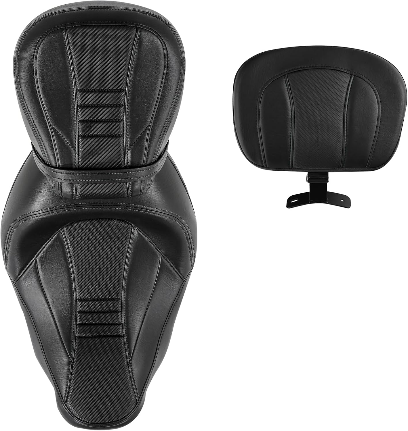TCT-MOTORPARTS Asiento de pasajero de perfil bajo para Harley Road Street Glide 2009-2023
