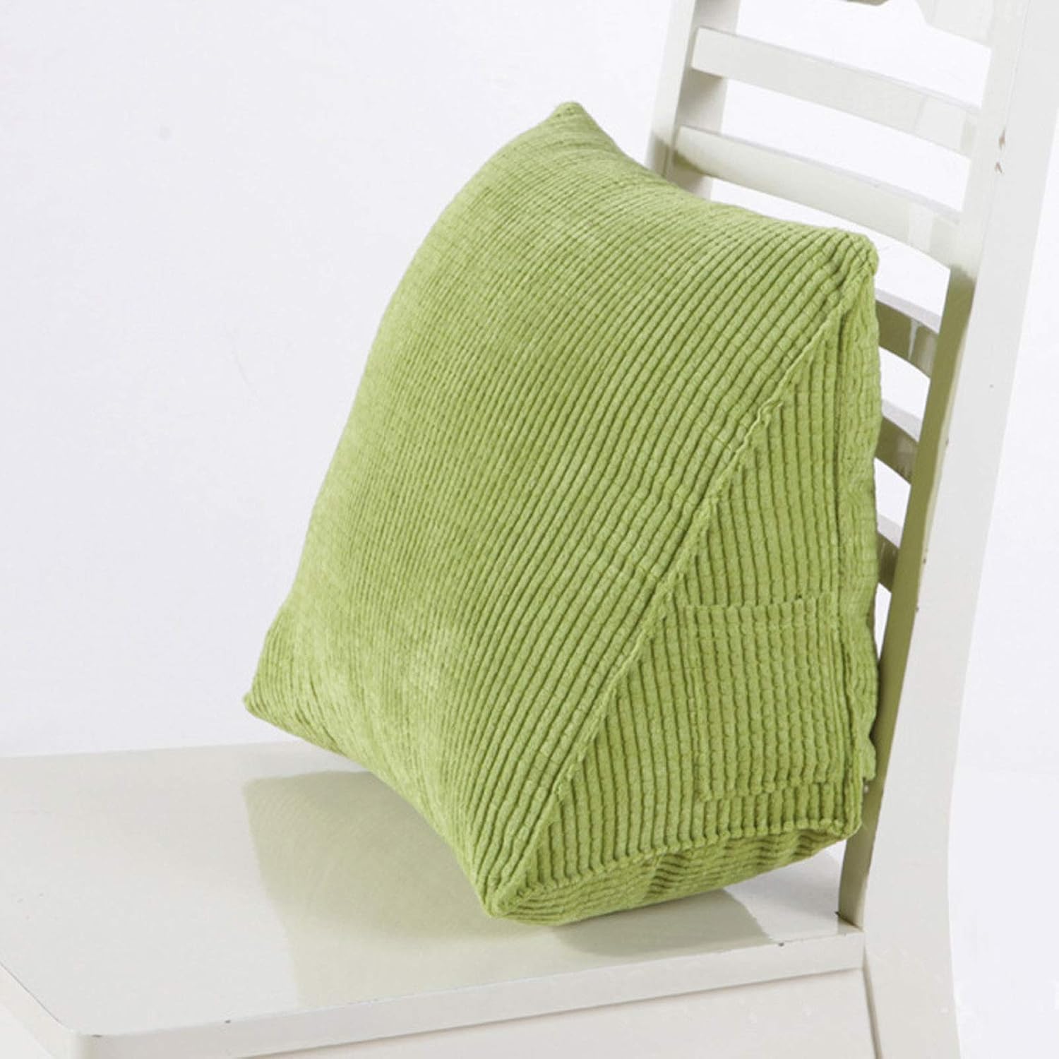 Almohada de lectura de cuña suave, cojín triangular de pana para respaldo, posicionamiento para sofá, cama, silla de oficina, almohada de apoyo para