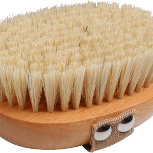 OWIIZI Cepillo corporal de cepillado en seco con cerdas veganas suaves, exfoliante de madera antideslizante para exfoliación húmeda o seca, OWIIZI Cepillo corporal de cepillado en seco con cerdas veganas suaves, exfoliante de madera antideslizante para exfoliación húmeda o seca,
