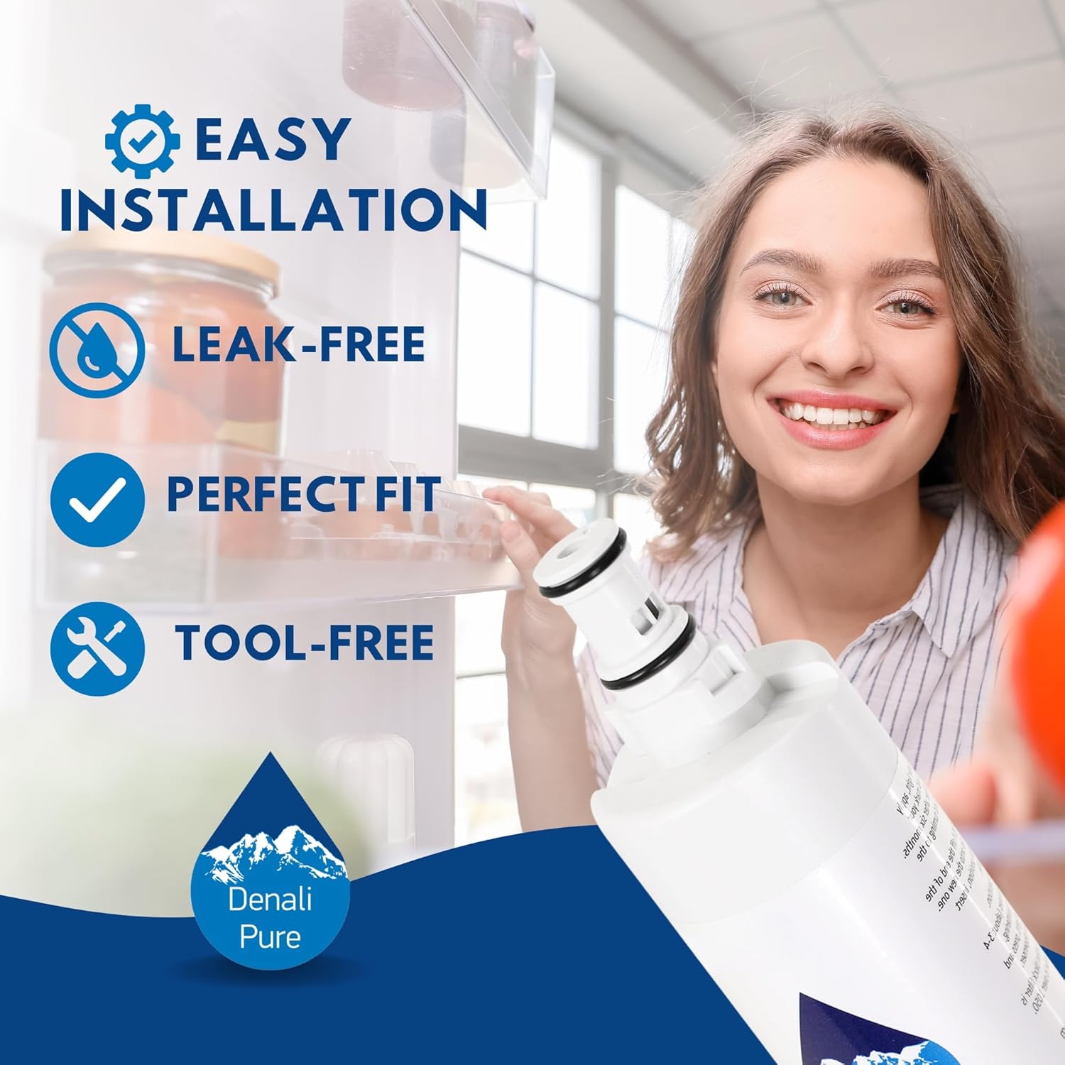 Repuesto para Whirlpool gd2shaxkb01Filtro de agua para neveracompatible Whirlpool 4396508, 4396510nevera cartucho de filtro de agua