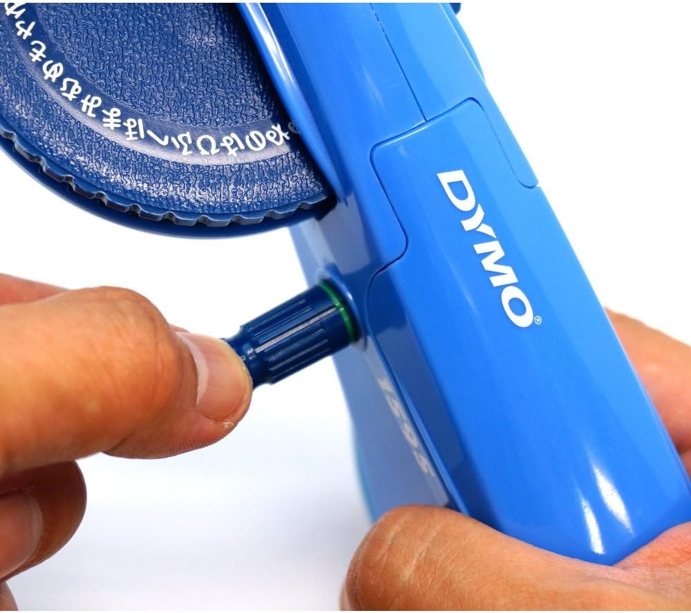 Dymo DM1595BU – Encendedor de cinta, Hiragana, Katakana, alfabeto, números, azul