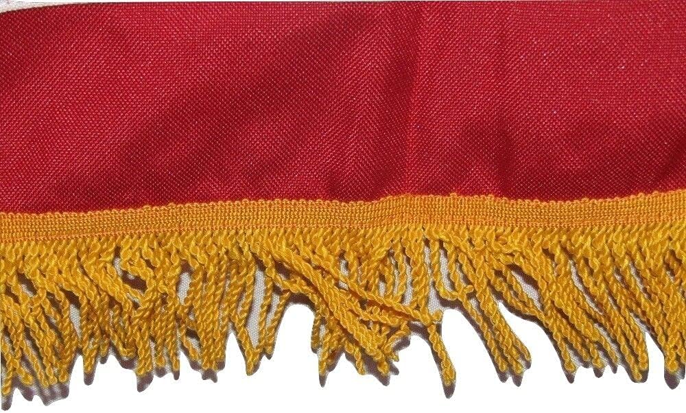 Premium 3×5 Embroidered USA Fringe Sleeve 600D 2ply Nylon Flag 3’x5′