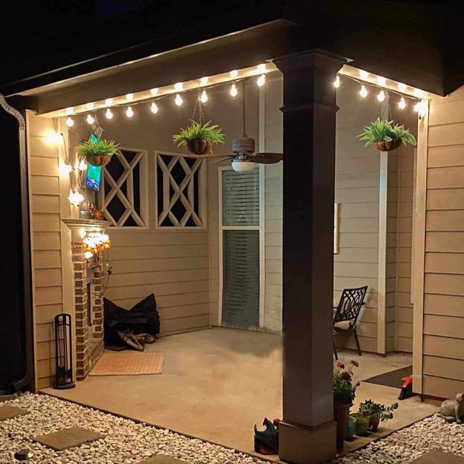 Paquete de 10 bombillas LED Edison, bombillas de repuesto regulables inastillables de 0.6 W, bombillas ST40 de plástico transparente para tira de