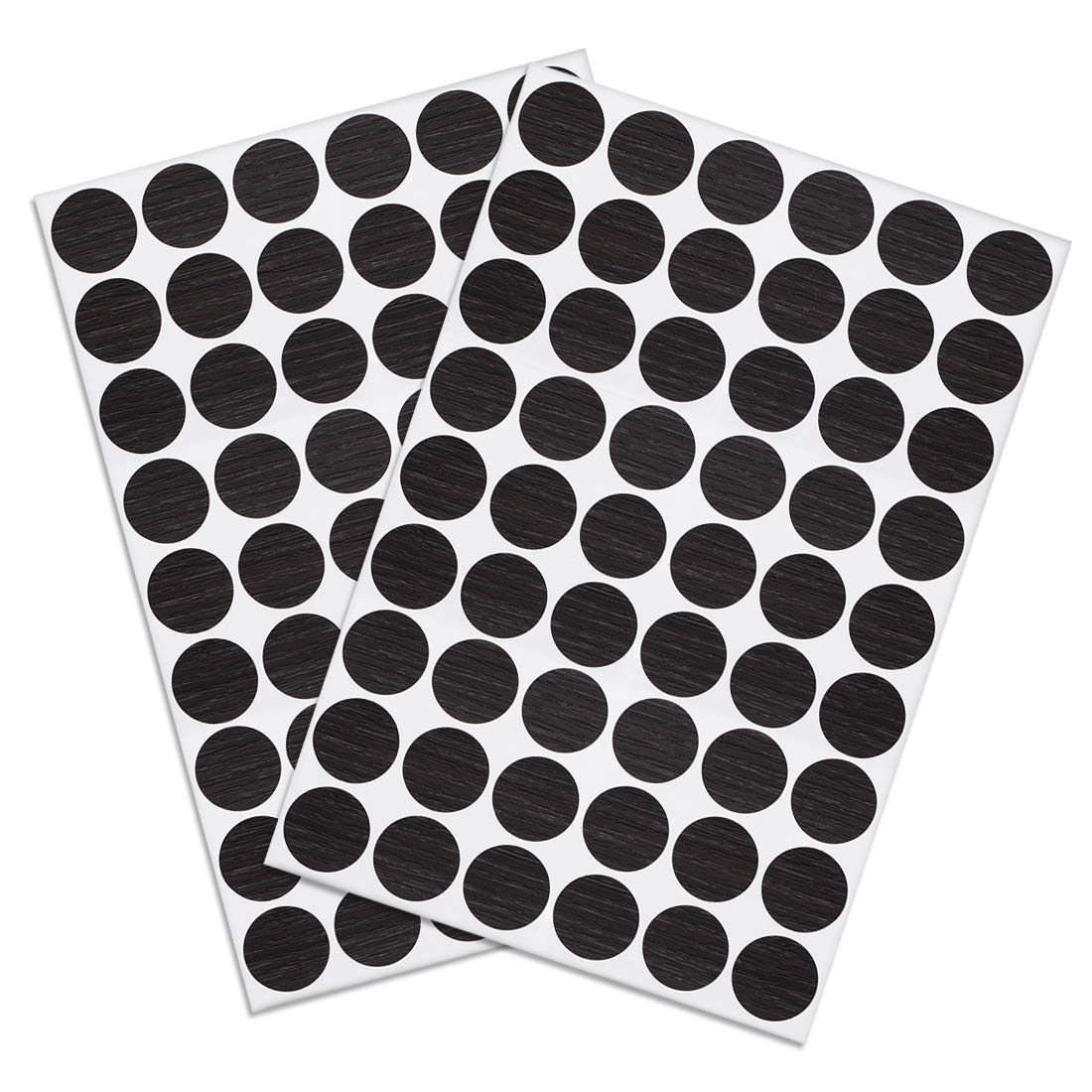 uxcell PC-107 – Calcomanías autoadhesivas de plástico texturizado para muebles de madera, gabinete, estantería, placa de 0.827 in de diámetro, 108