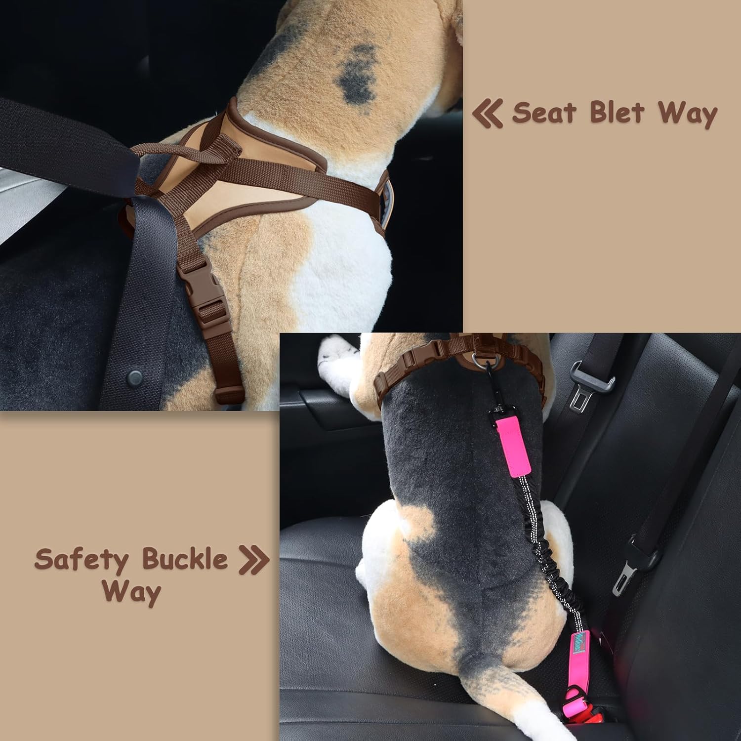 Wolfone Arnés sin tirones para perro, ajustable, suave, acolchado, chaleco para mascotas, con asa de control, adorable arnés diario para perros