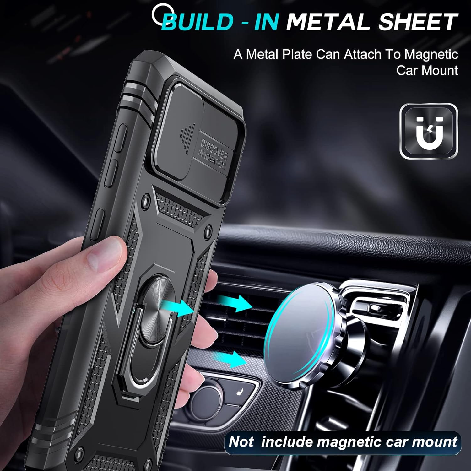 LeYi Funda para Galaxy A51 4G, Samsung A51 no compatible con A51 5G con funda para cámara + 2 protectores de pantalla, funda de cuerpo completo de
