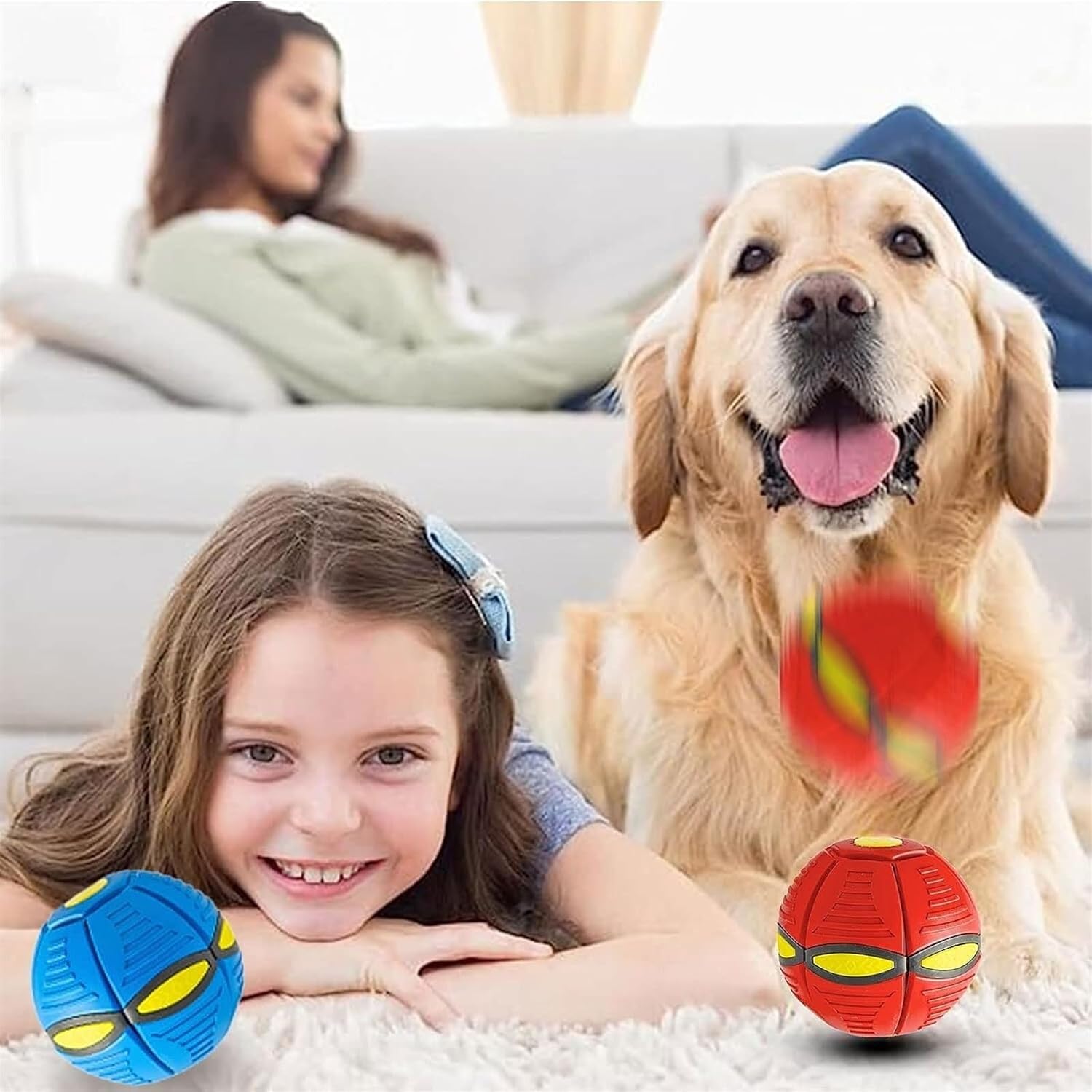 ElEfocus Juguetes para mascotas, pelota de frisbee para perro, juguetes para perros frisbee interactivos, juguetes para mascotas, pelotas de frisbee
