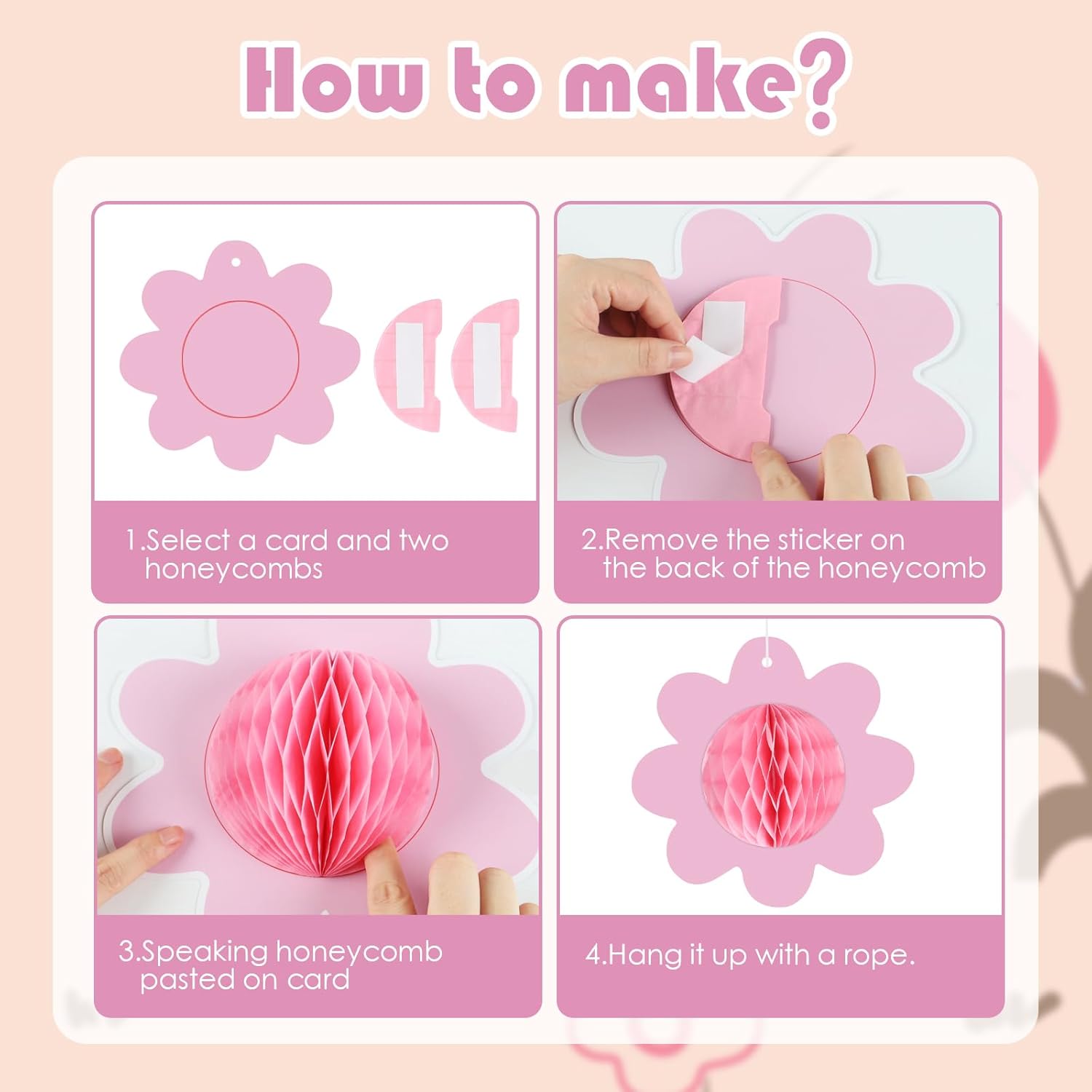 8 piezas de margaritas de nido de abeja, decoración de centros de mesa para mesas, letrero colgante de flores de margarita, suministros de fiesta