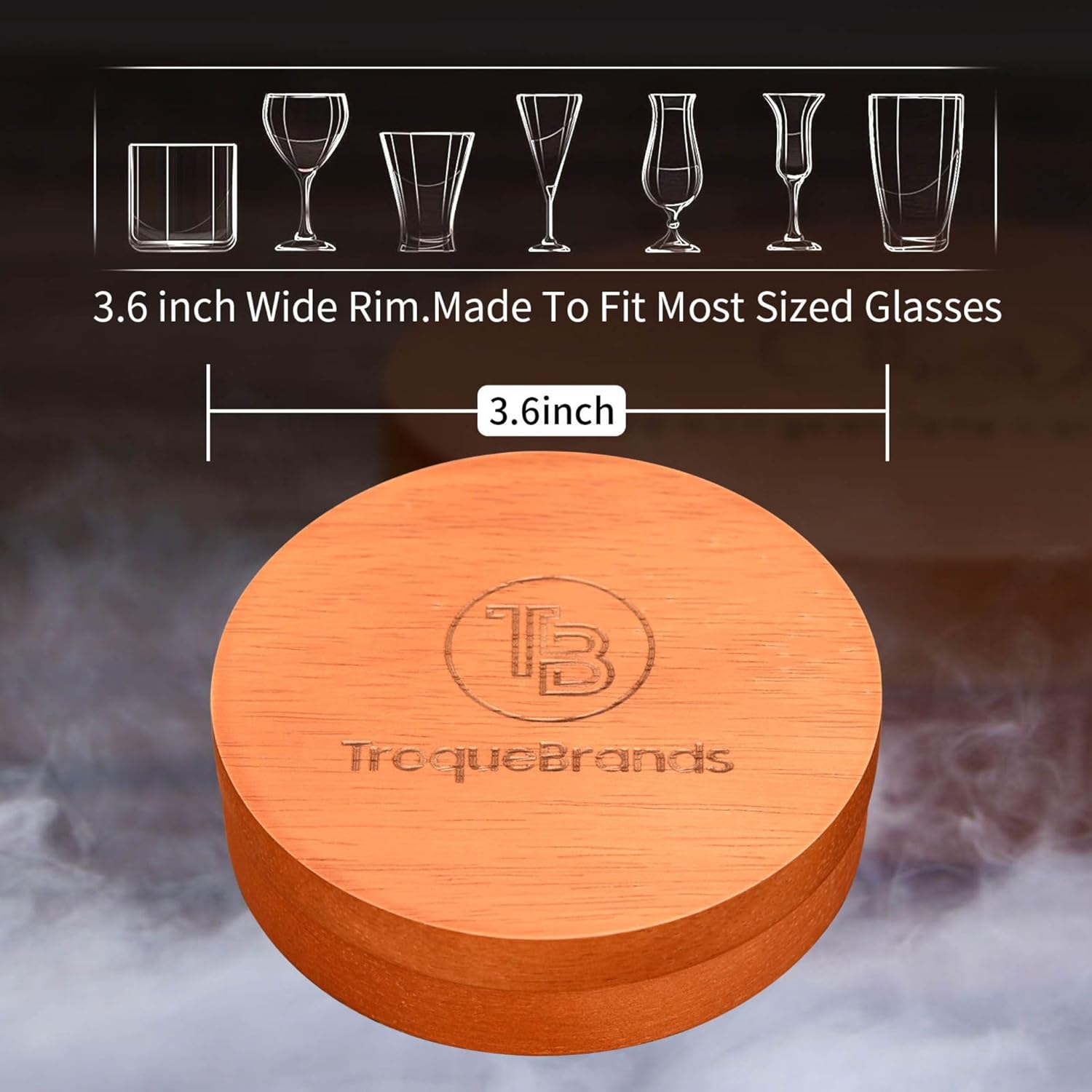 Troque Brands – Kit de ahumador de cóctel con virutas de madera de 4 sabores, gran regalo para los amantes del whisky, kit de cóctel para fumar,