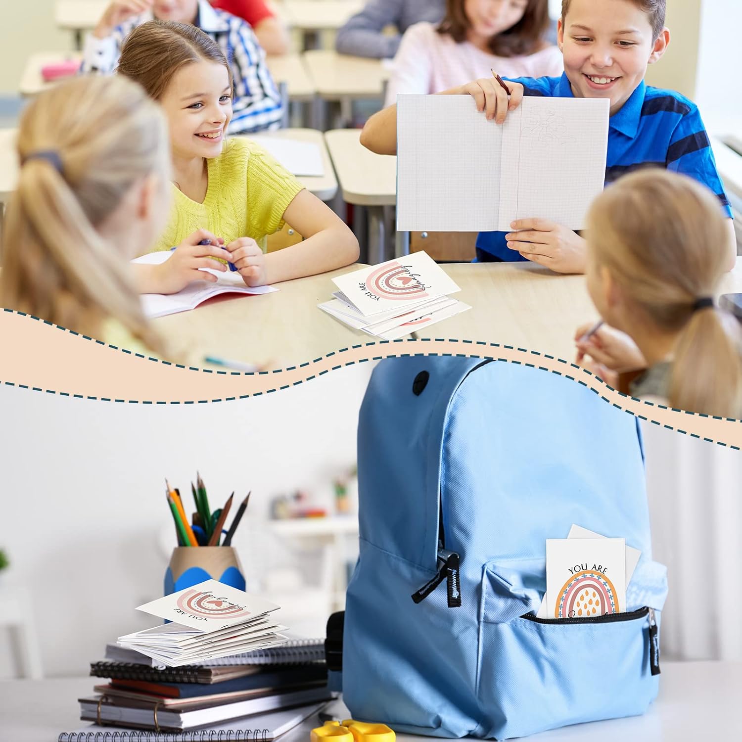 100 blocs de notas inspiradores, mini diario motivacional, arcoíris, inspirador, bloc de notas de bolsillo pequeño a granel para estudiantes,