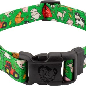 Country Brook Petz – Collar de perro Deluxe Farm Life Y’all, fabricado en los Estados Unidos, colección de animales con 16 diseños salvajes (12 Country Brook Petz – Collar de perro Deluxe Farm Life Y’all, fabricado en los Estados Unidos, colección de animales con 16 diseños salvajes (12