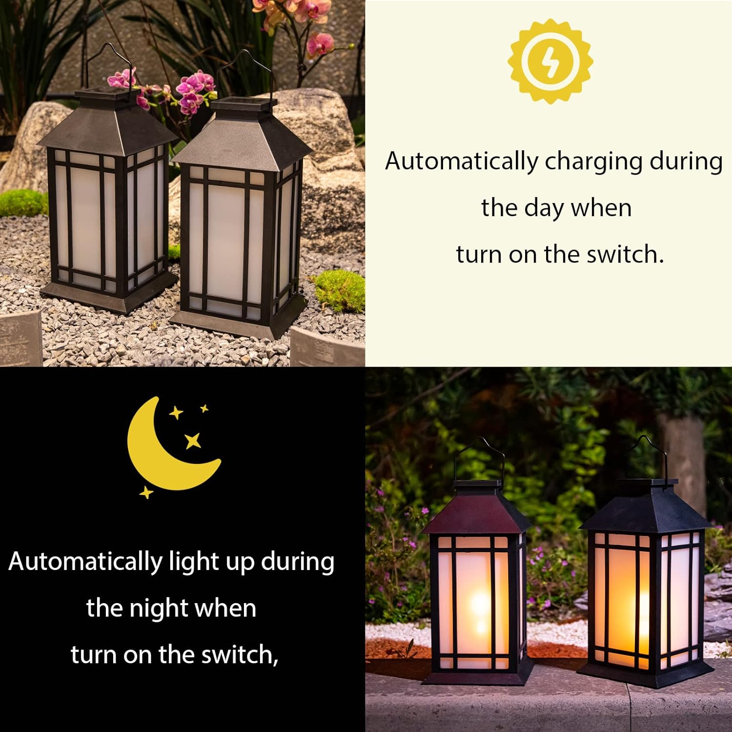 Afirst Farol solar para exteriores, luces colgantes decorativas para exteriores, impermeables, para patio, jardín, mesa, decoración de fiesta,