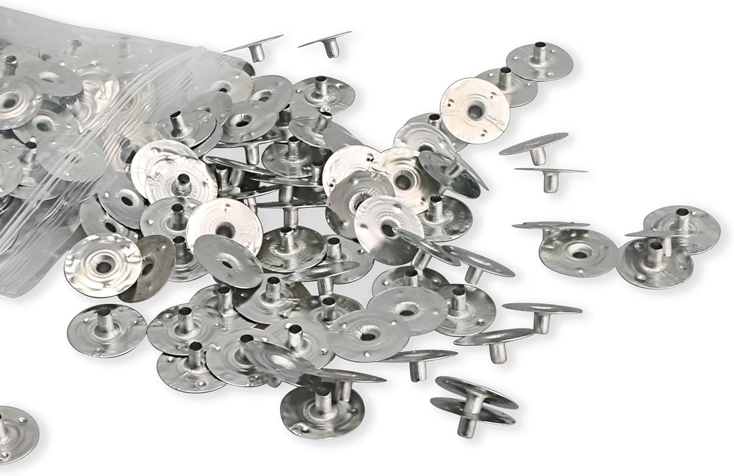 MILIVIXAY 800 pestañas de mecha para velas, pestañas de metal para sostener mecha