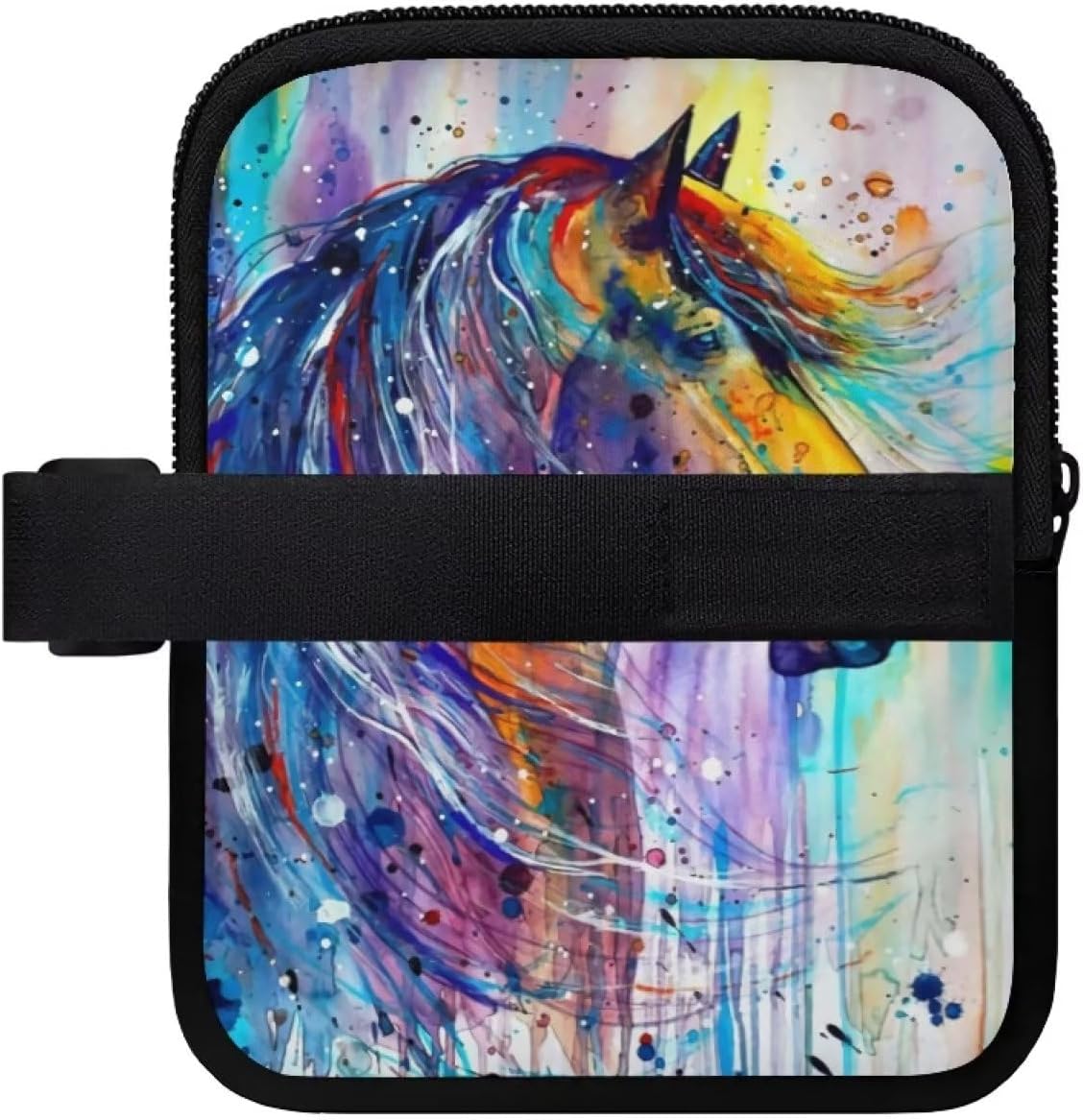 Bolsa para botella de agua, bolsa para cinturón y vaso para mujeres y hombres, Caballo de pintura colorida, Zd-6420cz90-13
