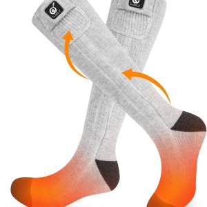 SNOW DEER Heated Socks for Men Women, 7.4V Rechargeable Battery Electric Socks, Heated Ski Socks for Hunting Fishing Camping Hiking Skiing Foot SNOW DEER Heated Socks for Men Women, 7.4V Rechargeable Battery Electric Socks, Heated Ski Socks for Hunting Fishing Camping Hiking Skiing Foot