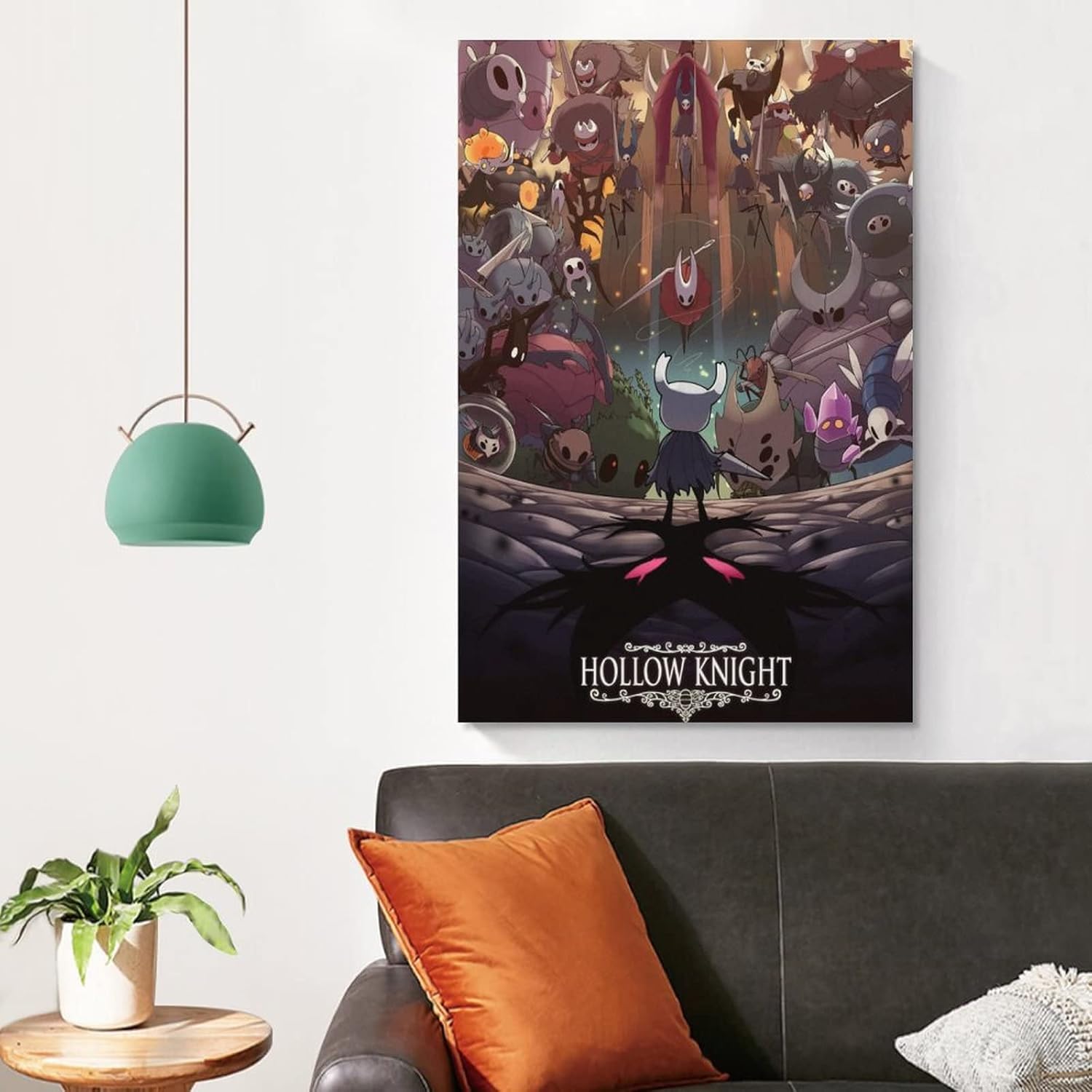 SNKB Hollow Knight – Póster artístico en lienzo y arte para pared, diseño moderno de dormitorio familiar, póster de 20 x 30 pulgadas (19.7 x 29.5 in)