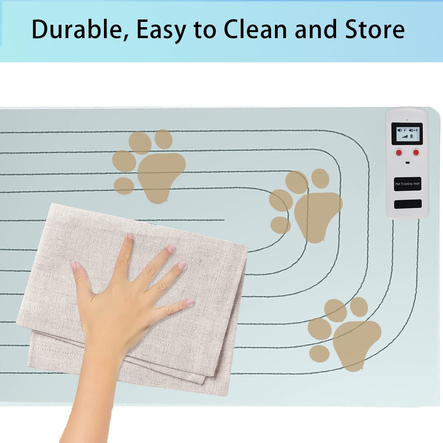 SEERWAY Scat – Alfombrilla de choque para mascotas mejorada 2 piezas de 60 x 12 pulgadas con probador, almohadillas de choque para perros y gatos
