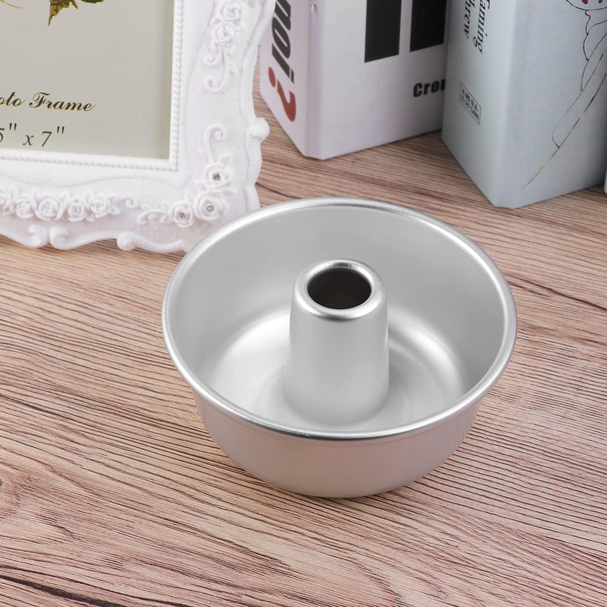 YARDWE Savarin – Molde para pastel de donas molde de aluminio para hornear, mousse de chocolate, brownies de postre, donuts de postre, herramientas