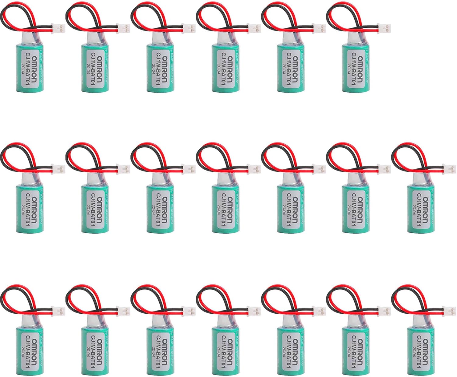 WELLVEUS20 PackCJ1W-BAT01 3V 1000mAh Battery for CJ1M CJ1G CJ2M CJ2G CP1E CP1L CP1H COMP-311 PLC Controller with Plug